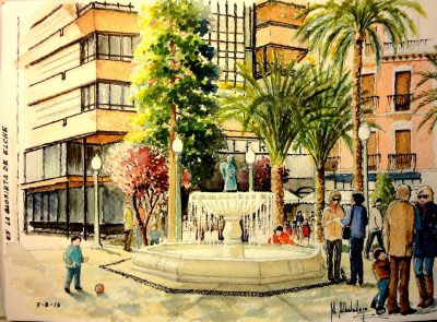 Acuarela-Glorieta-Mariano-Albaladejo-ok