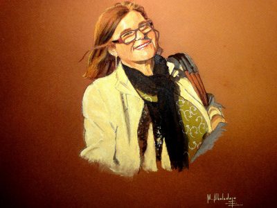 Retrato pastel Mariano Albaladejo