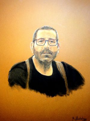 Retrato pastel Mariano Albaladejo