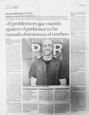 Entrevista Diario Información - Día Mundial Parkinson 2024