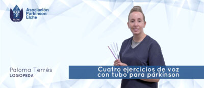 Cuatro ejercicios de voz con tubo para párkinson