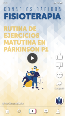Rutina de ejercicios matutina en párkinson P1
