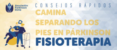 Camina separando los pies en párkinson