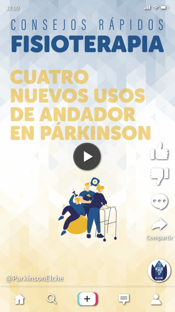 Cuatro nuevos usos de andador en párkinson