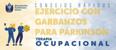 Ejercicio con garbanzos para párkinson