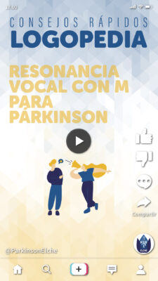 Resonancia vocal con M para párkinson
