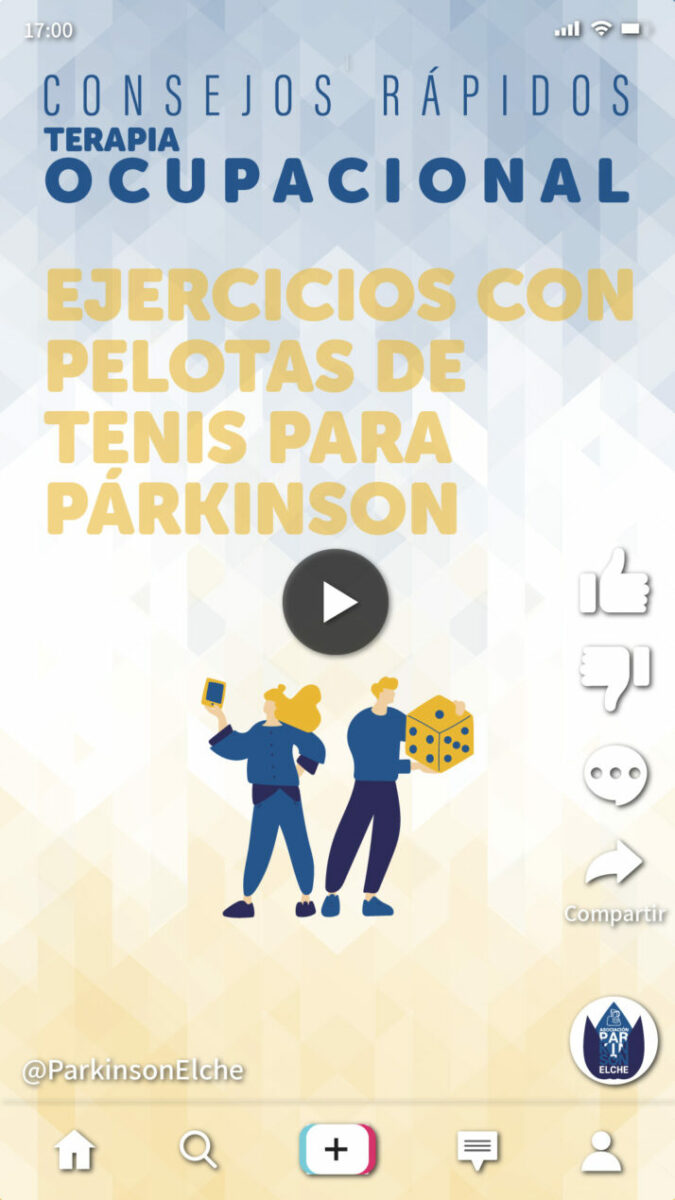 Ejercicios con pelotas de tenis para párkinson