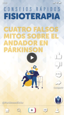 Cuatro falsos mitos sobre el andador en párkinson
