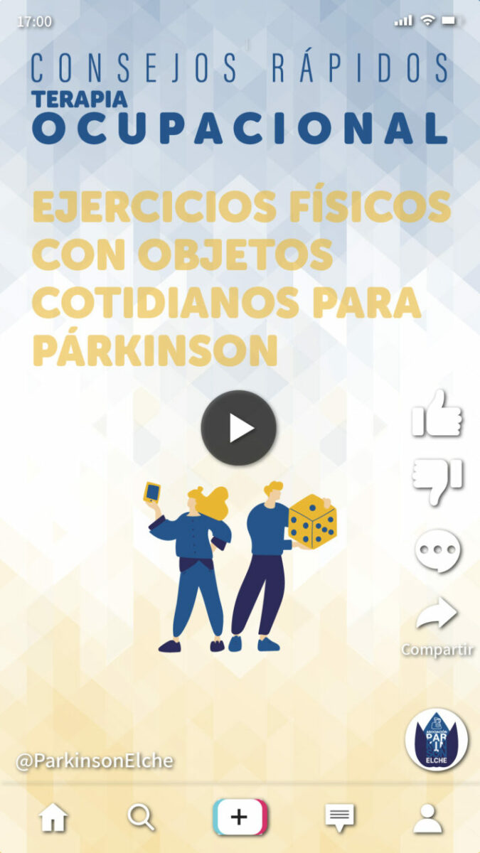 Ejercicios físicos con objetos cotidianos para párkinson