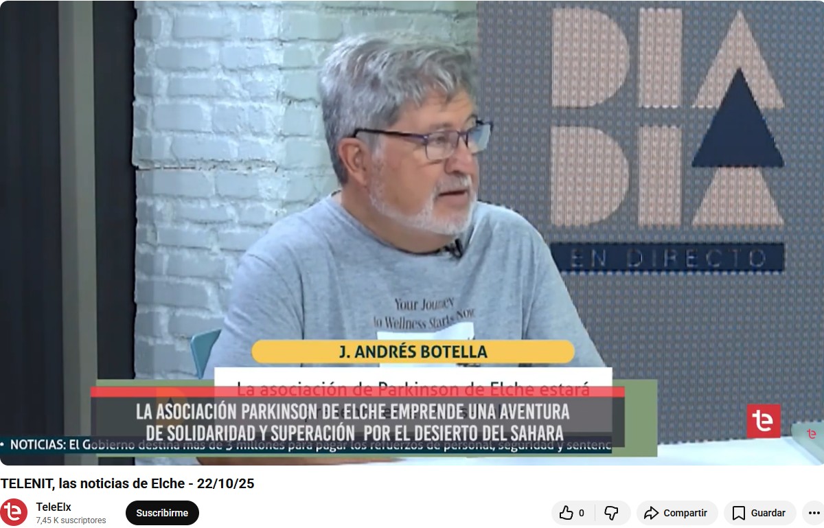 Telenit - Teleelx <La Asociación Parkinson Elche emprende una aventura de solidaridad y superación por el desierto del Sahara> Telenit - Teleelx <La Asociación Parkinson Elche emprende una aventura de solidaridad y superación por el desierto del Sahara>