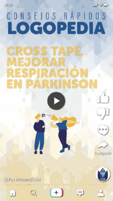 Cross tape, mejorar respiración en párkinson