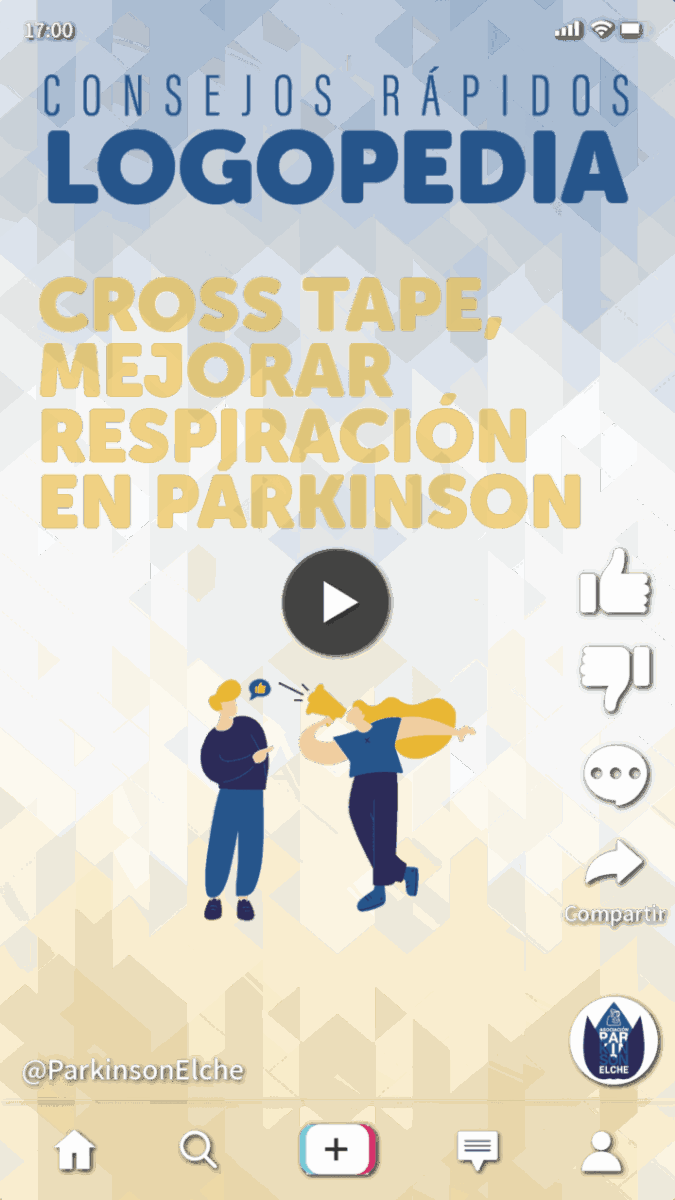 Cross tape, mejorar respiración en párkinson