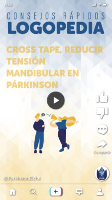 Cross tape, reducir tensión mandibular en párkinson