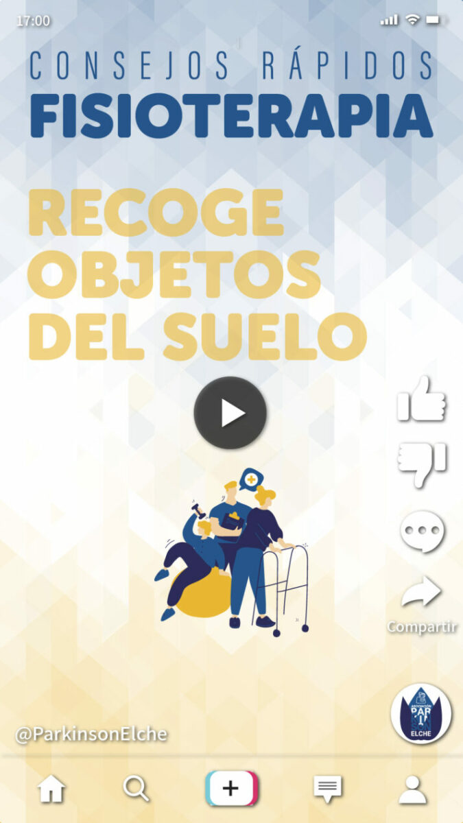 Recoge objetos del suelo con párkinson Recoge objetos del suelo con párkinson