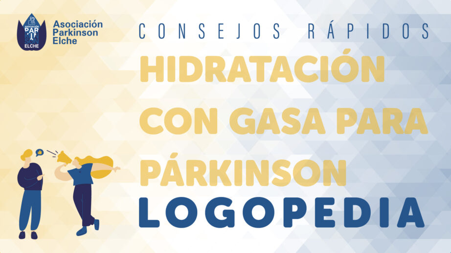 Hidratación con gasa para párkinson