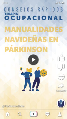 Manualidades navideñas en párkinson