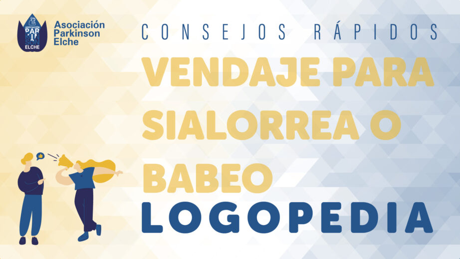 Vendaje para sialorrea o babeo en párkinson