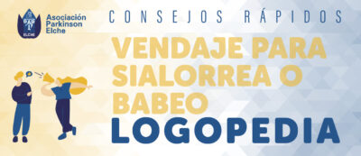 Vendaje para sialorrea o babeo en párkinson