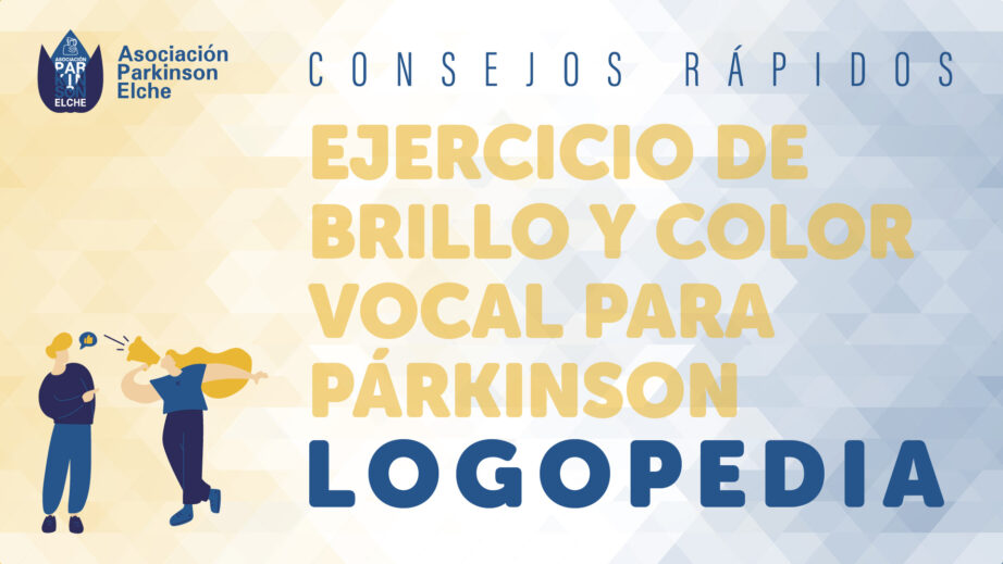 Ejercicio de brillo y color vocal para párkinson