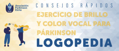 Ejercicio de brillo y color vocal para párkinson