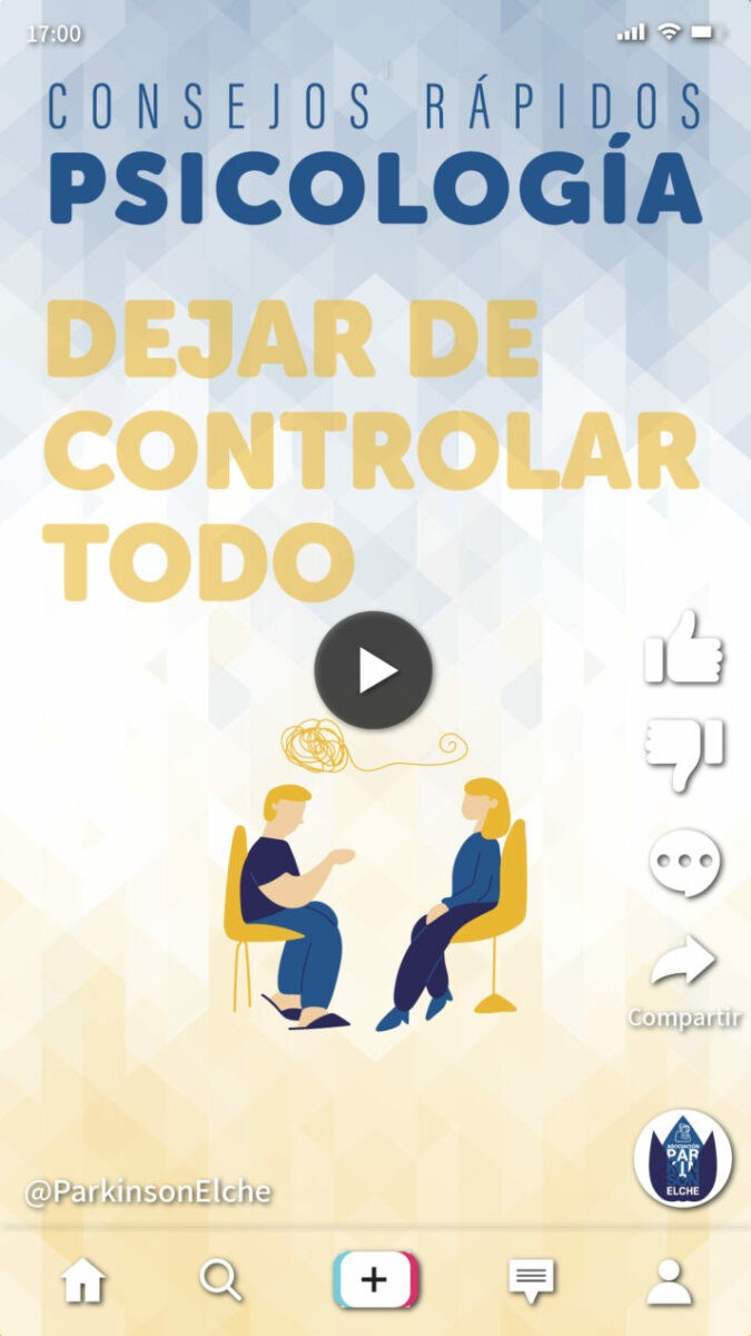Dejar de controlar todo en la enfermedad de párkinson