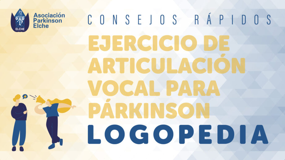 Ejercicio de articulación vocal para párkinson
