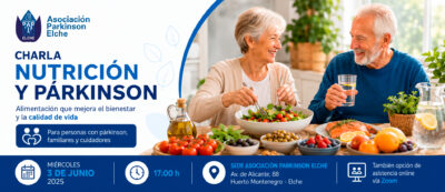 Charla sobre nutrición y enfermedad de Parkinson organizada por Asociación Parkinson Elche