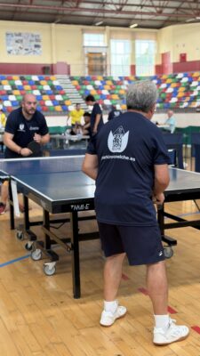 Imágenes del primer torneo solidario de tenis de mesa organizado por Parkinsometros a beneficio de la Asociación Parkinson Elche
