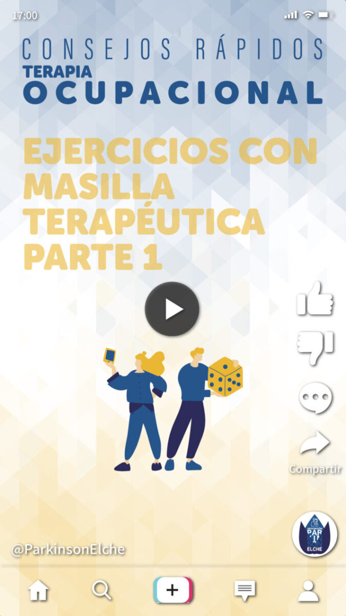 Ejercicios con masilla terapéutica para párkinson parte 1 Ejercicios con masilla terapéutica para párkinson parte 1