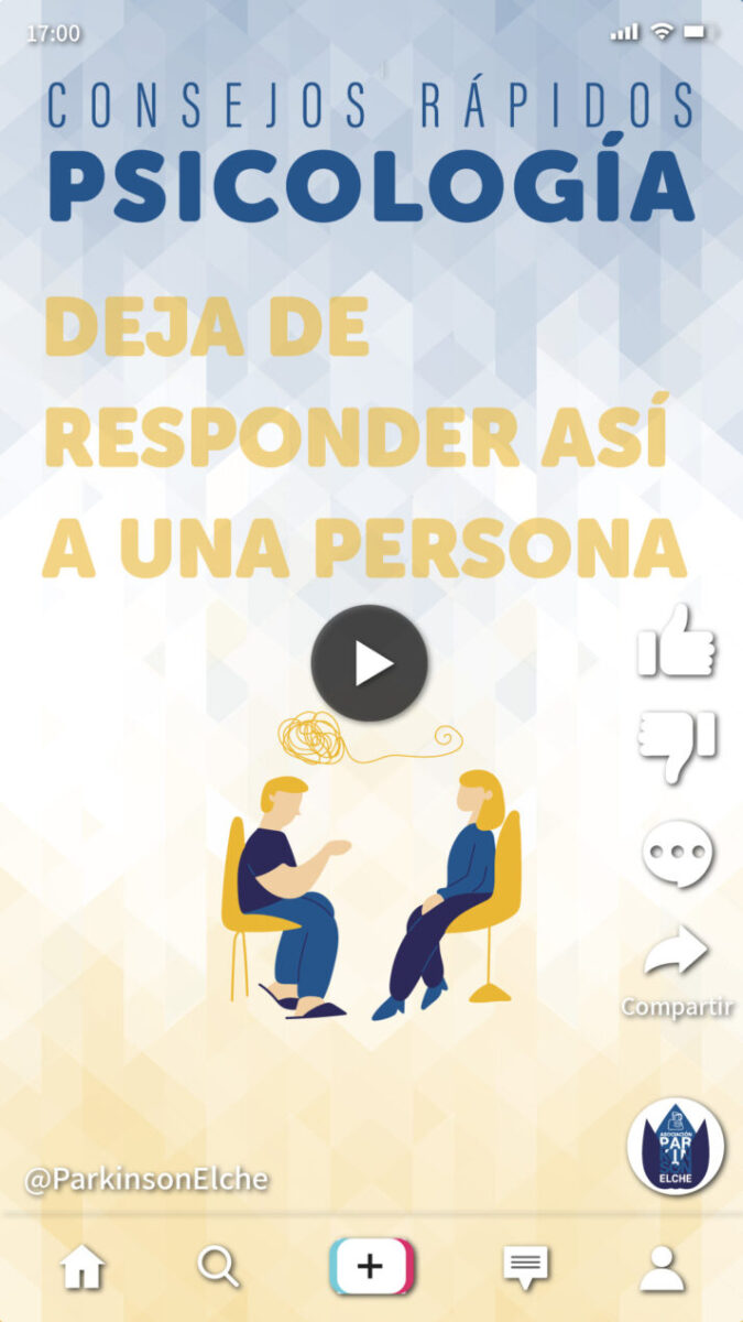 Deja de responder así a una persona con párkinson