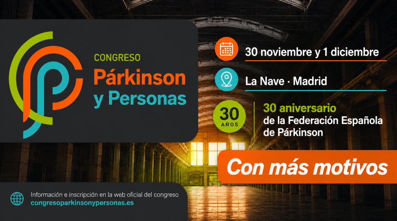 Congreso Párkinson y Personas 2026 organizado por la Federación Española de Párkinson