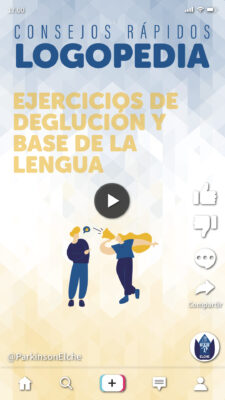 Ejercicios de deglución y base de la lengua para párkinson