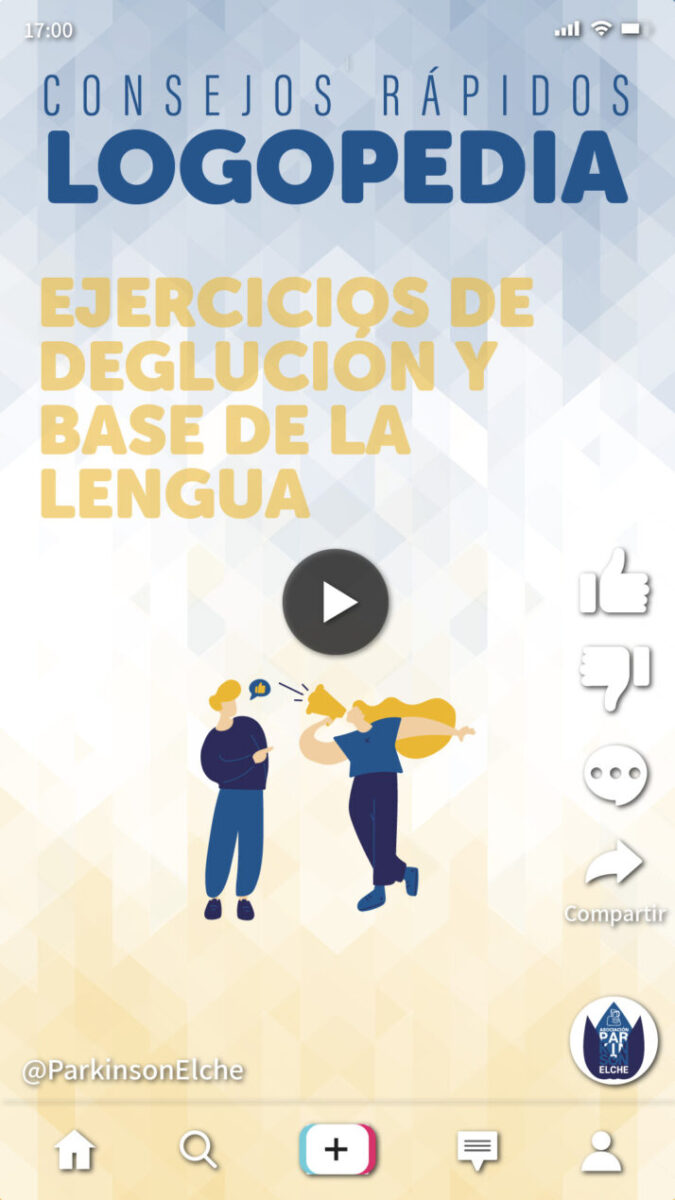 Ejercicios de deglución y base de la lengua para párkinson